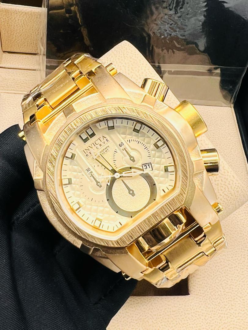 Invicta Reserve Chronograph Gold-Tone Watch