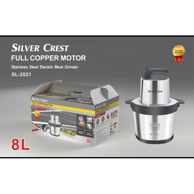 Silver Crest SL-2021 Stainless Steel Electric Meat Grinder (8L, 4500W)