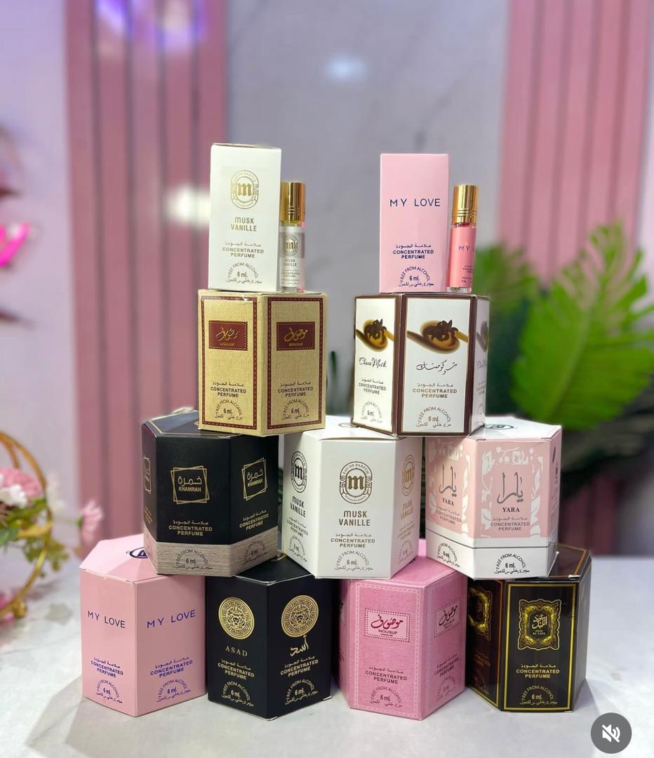 Assorted Concentrated Perfume Oils (Arabian Inspired)