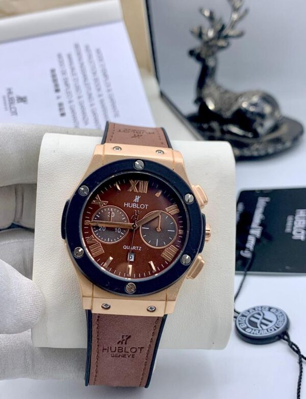 Hublot Big Bang Rose Gold & Brown Chronograph Watch