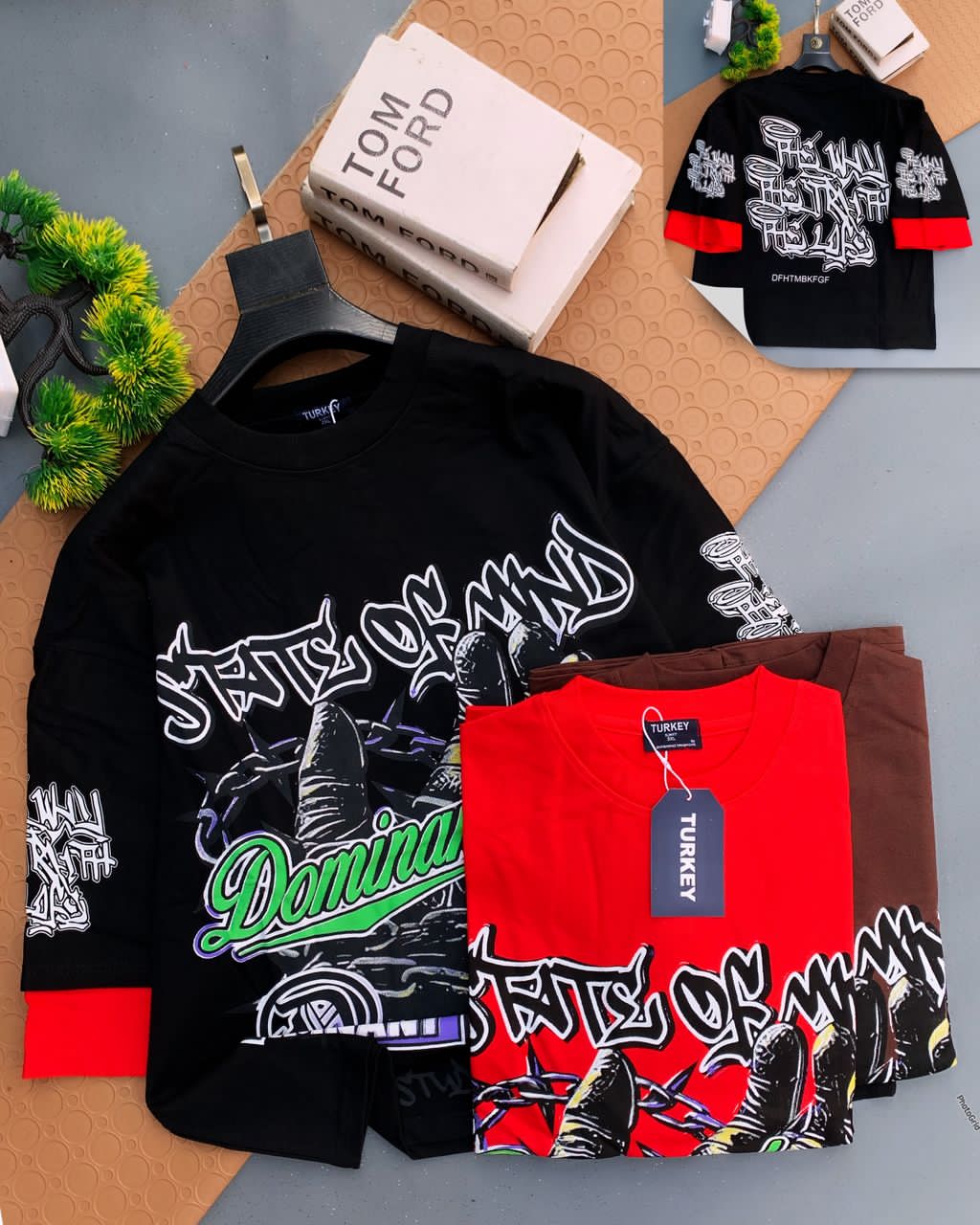 States of Mind Domina" Graphic Long Sleeve T-Shirt
